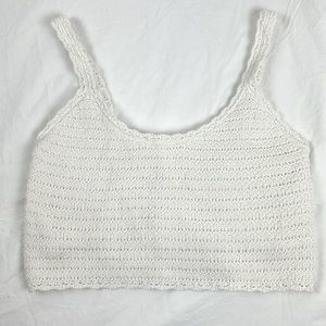 NWT Aerie crochet cropped tank size xs